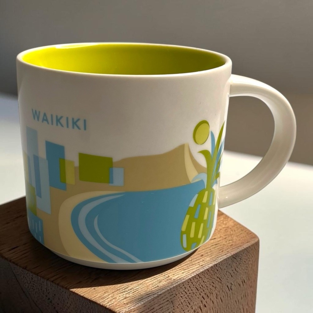 Starbucks Waikiki Oahu Hawaii HI You are Here Series Coffee Tea Mug Cup 14oz
